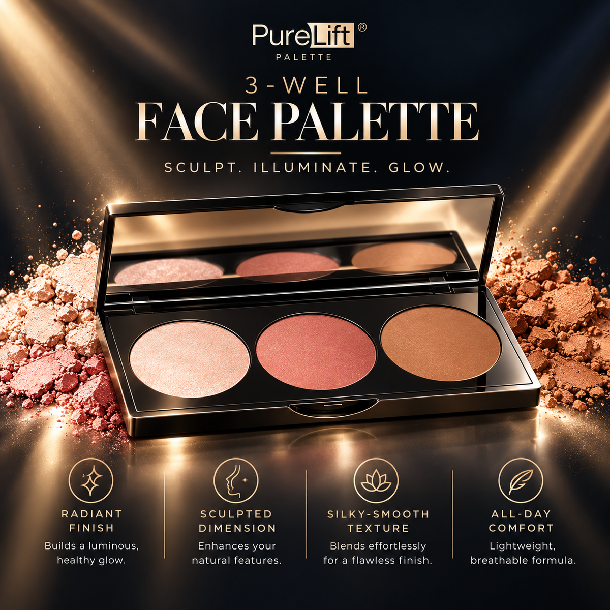 PureLift® 3-in-1 Cream Face Palette