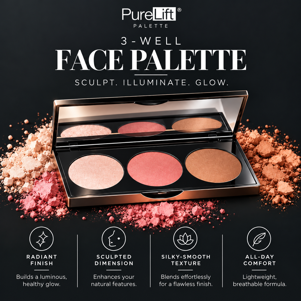 PureLift® 3-in-1 Cream Face Palette